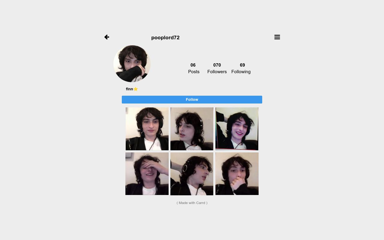 Carrd profile picture for @instagrm